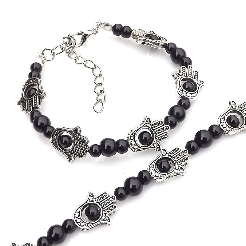 Wholesale Ethnic Silver Beads Alloy Bracelet